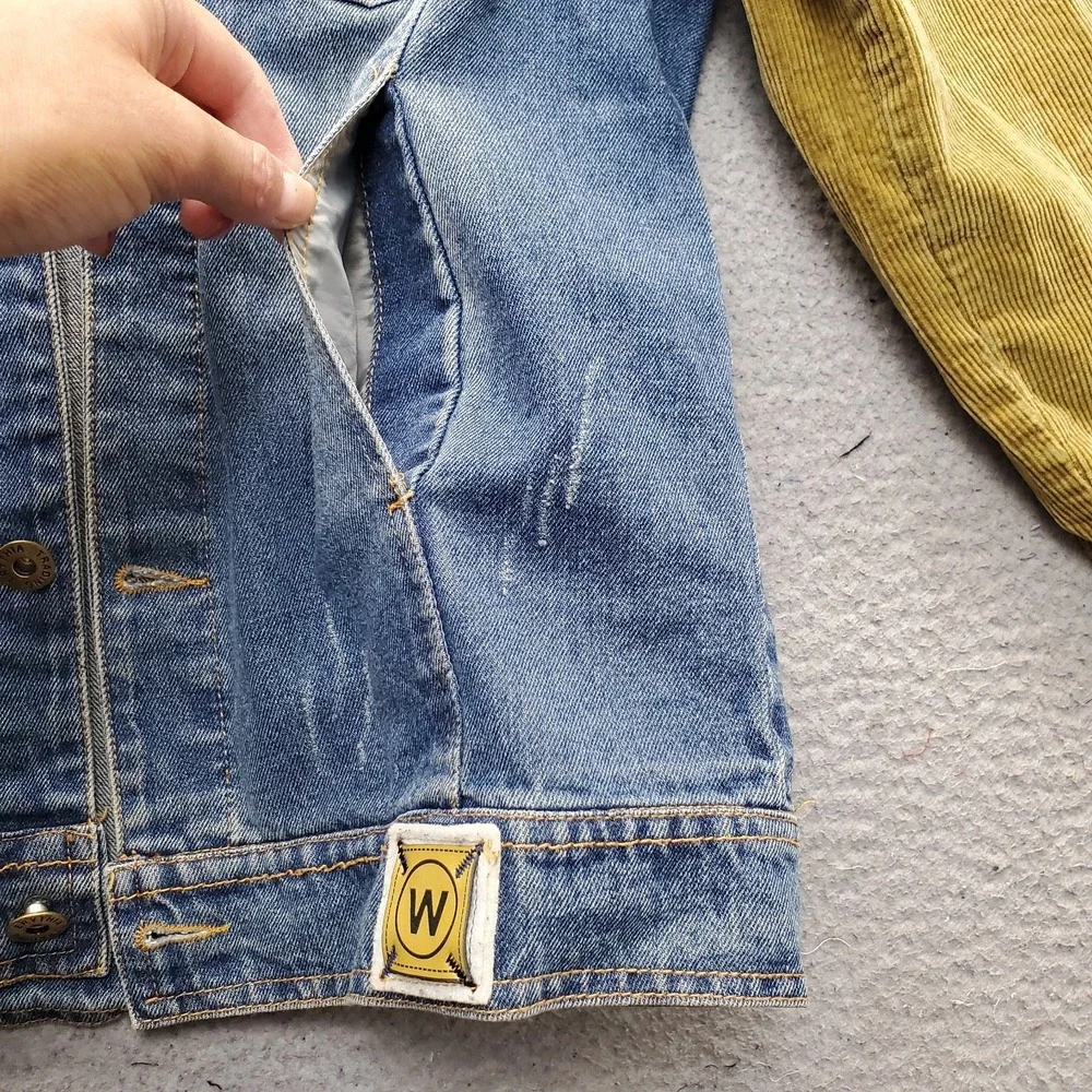 Erythia Trading Color Den Upcycle Alien Jacket Unisex M Multi‎ Corduroy Sleeve
